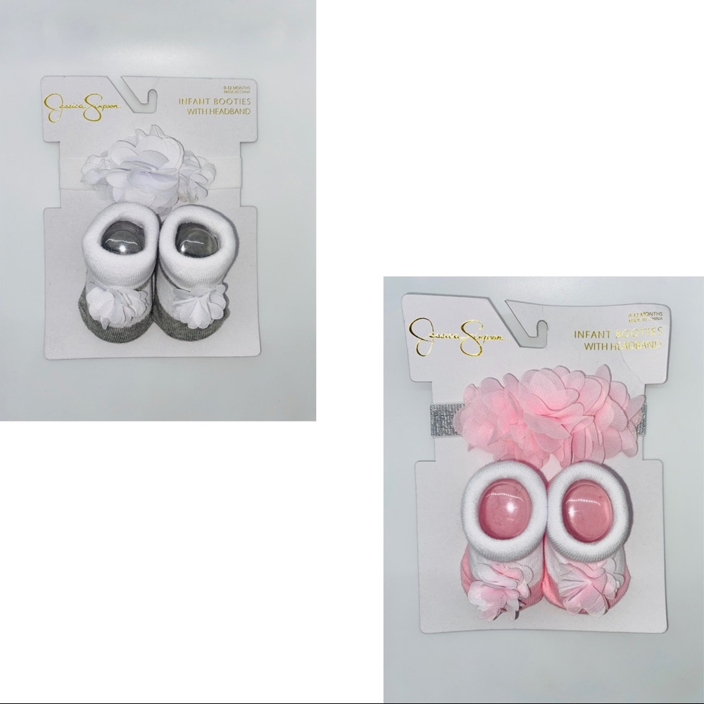 New Jessica Simpson booties & headband set